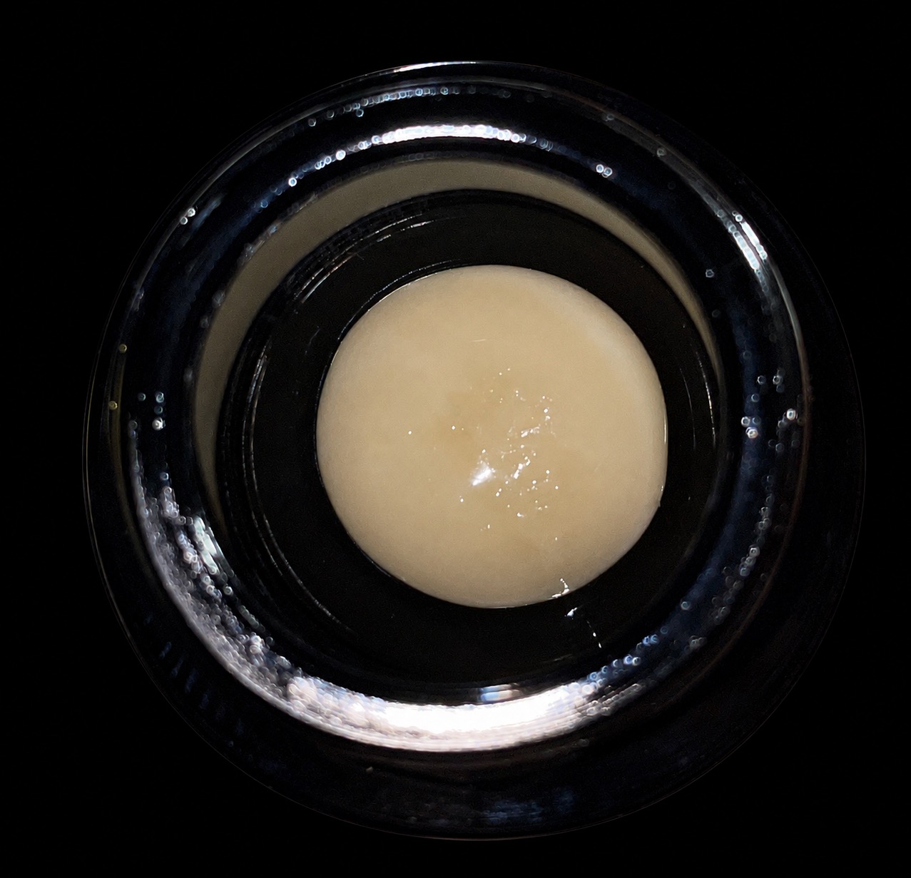 Jar of Trinity solventless hash rosin